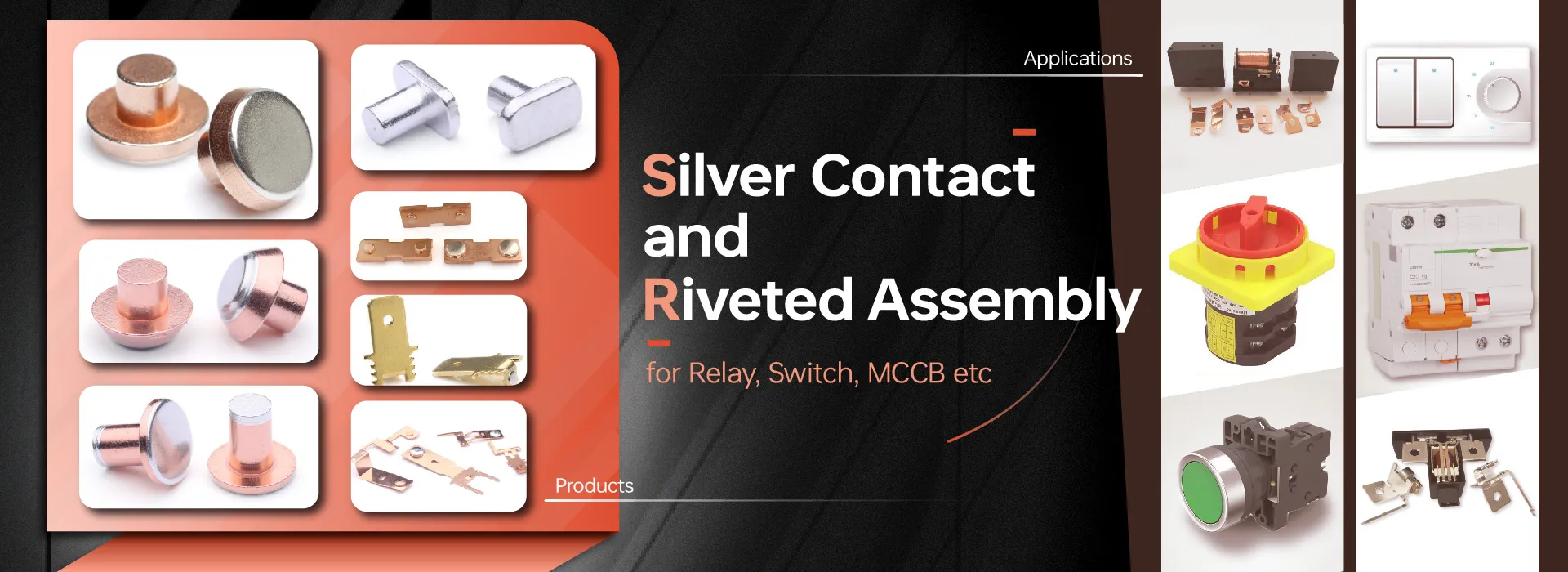 Silver Contact and Riveted Assembly