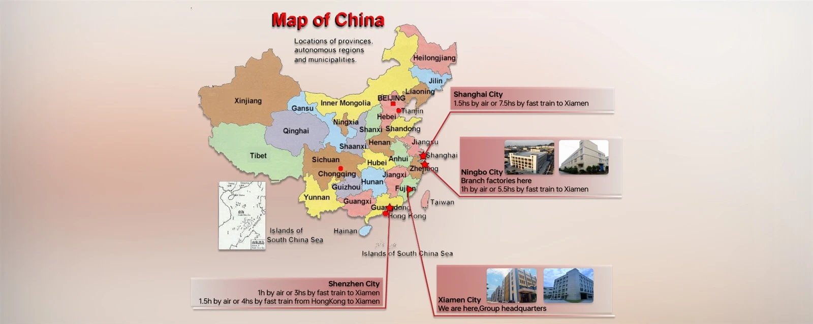 Map of China Map of China