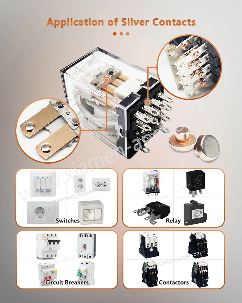 Application of Electrical Contact Rivets for Switches Application of Electrical Contact Rivets for Switches