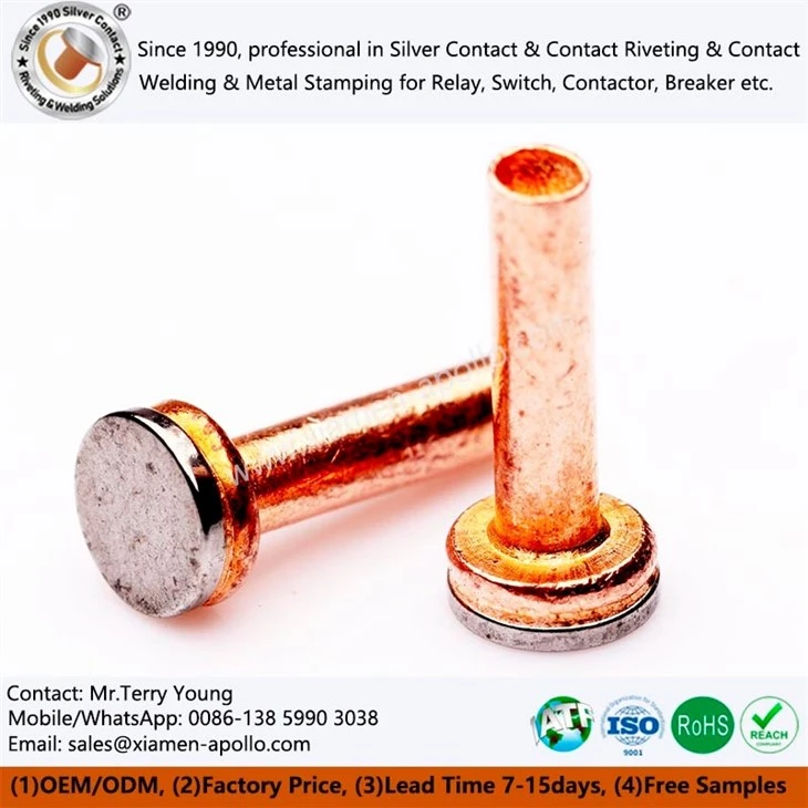 Iron Tungsten Rivets for AC Contactor